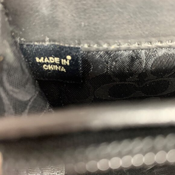 Coach Black Leather Bifold Wallet Snap Closure L Zip Coin Slot Bills Cards - Picture 5 of 7